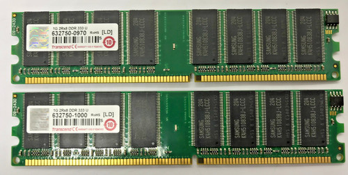 Transcend 2gb ddr1 - 2gb, (2x1gb)ddr1