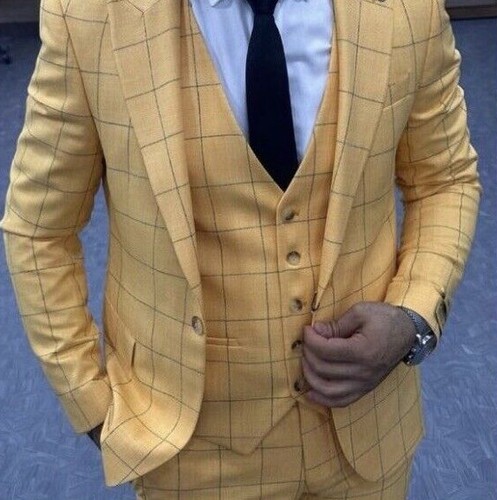 Slim fit herrenanzug mit weste - herrenanzug,