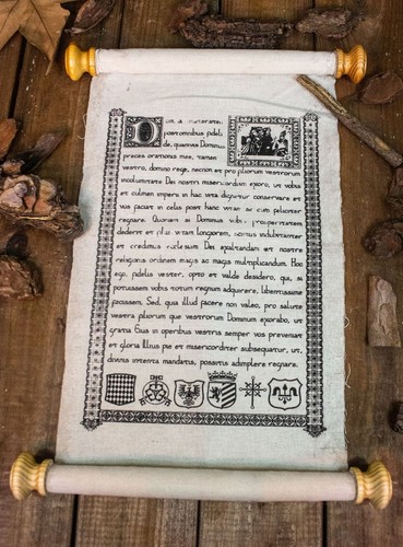 Schriftrolle mittelalter - schriftrolle,