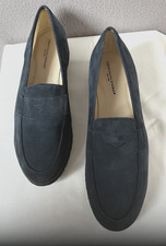 Konstantin Starke Loafer Halbschuh Slipper Veloursleder dunkelblau 43 TOP