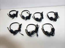 7 x Plantronics Audio 628USB EMEA Stereo Wired Noise Cancel Mic Headset