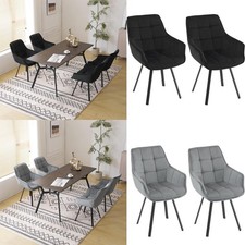 2/4/6x Esszimmerstühle Samt