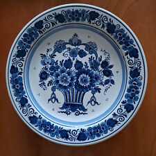 Sammelteller Wandteller Delfter Blau Royal Goedewaagen Holland, 2 Blumen in Topf