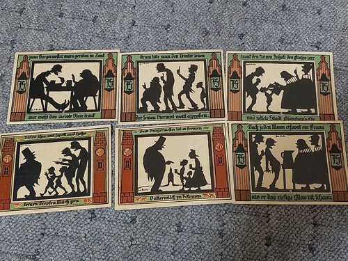 Notgeld banknoten stadt - x,