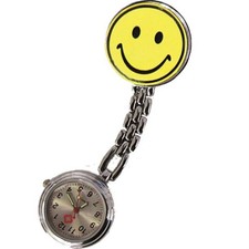 Schwesternuhr Smiley Clip Uhr