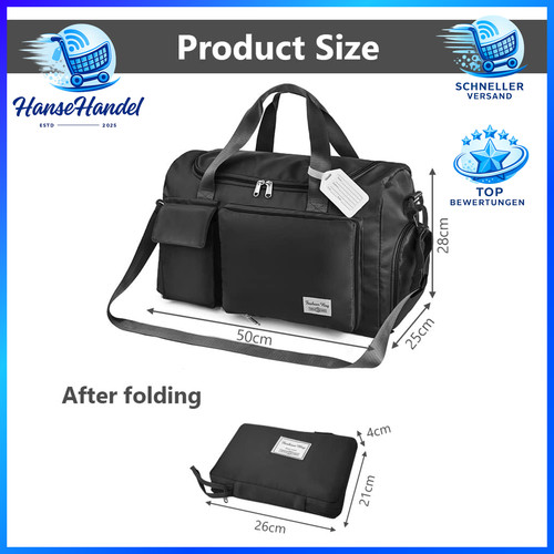 Faltbare reisetasche 35l - faltbare,