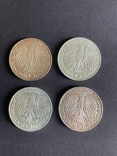 10 DM Münzen 925 echt Silber