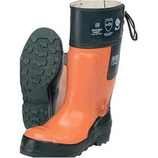 BW STIHL CONCEPT SCHNITTSCHUTZ - GUMMISTIEFEL GRÜN ORANGE LEVEL 2  KLASSE 2