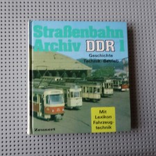 Strassenbahn Archiv DDR 1 Geschichte Technik Betrieb Gerhard Bauer guter Zustand