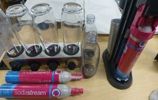 Sodastream Trinkwasser-Sprudler DUO m. 6 Flaschen und 3 Kartuschen Top gepflegt!