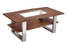 Couchtisch mit Glaseinsatz