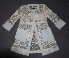 TWO BLUE SISTERS Mantel Jacke Kleid weiß Spitze Gr. S neuwertig Hochzeit Braut