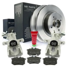 2x Bremssattel Bremsscheiben Bremsbeläge hinten für Renault Megane I Scenic I