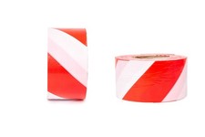 500m Absperrband rot weiß Flatterband Warnband Trassenband Signalband  Sperrband