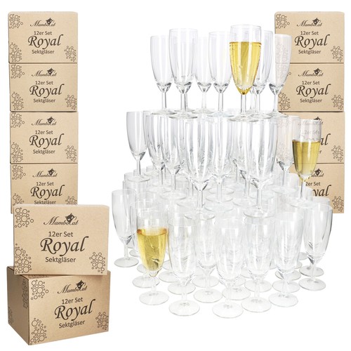 120er set royal sektgläser - set,