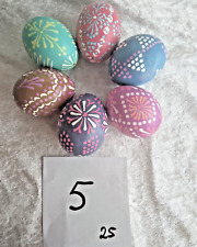 6 Stück sorbische Ostereier -