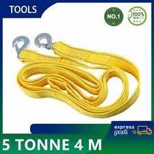 5 TONNE 5T 5000kg 4.5M Abschleppseil mit 2 Haken Schleppseil DoppelZugseil PKW
