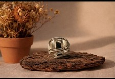 Ring aus einem versilberten