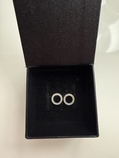 Pandora Ohrring Ohrstecker Runde Form mit Zirkonia Steine Silber 925