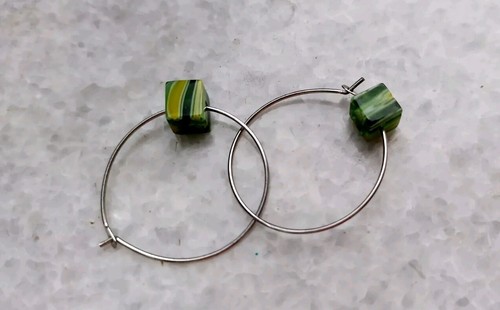 Vintage murano glas ohrringe - vintage,