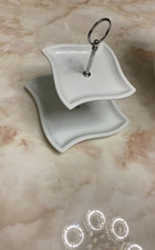 Casalino Glasschale/Glasbehälter für Nüsse und Süßigkeiten-Snack.  Breker Bianco