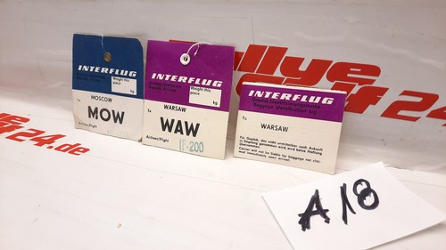 Interflug ddr gepäckkarte - ddr,