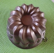 Vintage  Guglhupf Kuchenform alt Kupfer Bachform Durchmesser 17cm