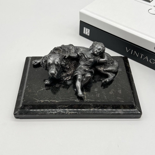 Antike russische metall figur - metall,