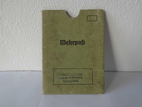 Wehrpaß hülle mit aufdruck - wehrpaß,