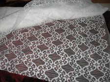 Gardinenstoff Meterware weiss Dekostoff 9  Meter / H 180 cm