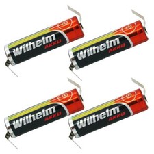 4 x Lithium Ionen Akku Wilhelm