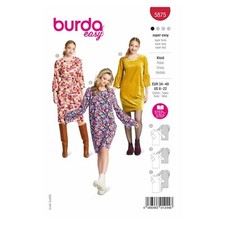 Burda Style Schnittmuster Nr. 5875 - Kleid - figurumspielend - Raglan-Ärmel