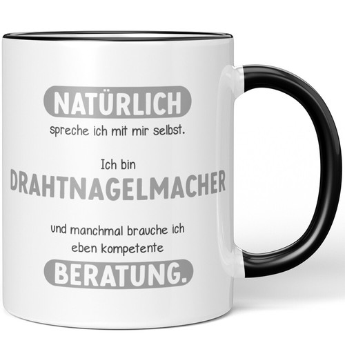 Natürlich spreche ich mit - , mir