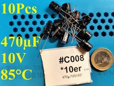 10X ROE EKS FROLYT 470uF 10V