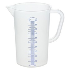 Messbecher Messkanne 1 Liter aus Kunststoff mit Skala Maßbecher, Literkanne