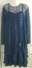 NEU"Stefanie L Paris" elegantes Spitzen-Abendkleid Tanzkleid Cocktailkleid Gr.40