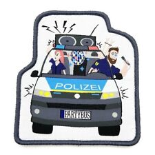 Polizei Partybus Textil Klett