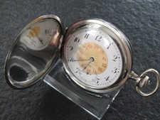Taschenuhr Silber 800 Huguenin Freres Schweiz Tula Niello Silber Savonette