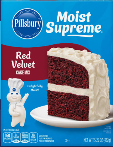 Pillsbury red velvet - velvet', moist