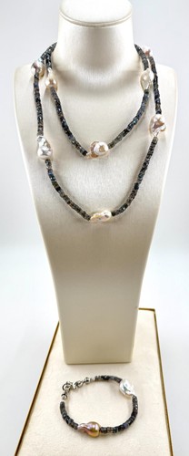 Sehr langes schmuckset blue - sehr,