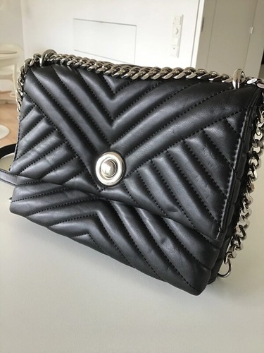 Mango handtasche schwarz - handtasche,