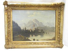 Ölgemälde Berglandschaft mit