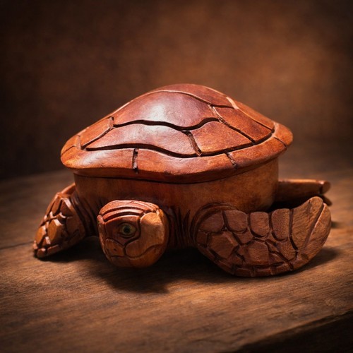 Holz figur schildkröte - figur,