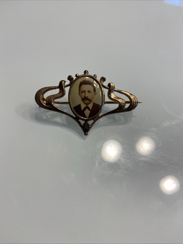 Antike jugendstil brosche mit - antike,