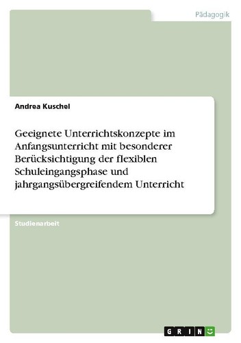 Geeignete unterrichtskonzepte - geeignete,