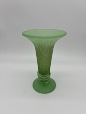 Art Deco Glasvase grün