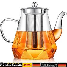1L Teekanne Glas mit Sieb