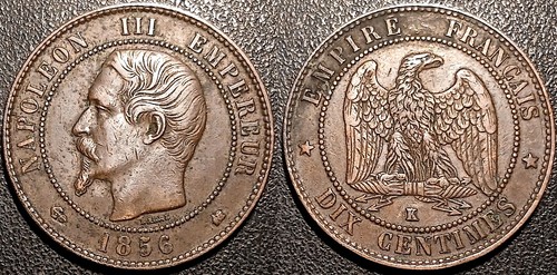 Napoléon iii centimes - napoléon, 10