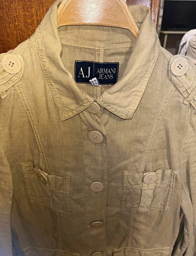 Armani jeans damen - damen, leinenjacke
