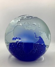 Murano Glasobjekt Globus Glaskugel Skulptur Weltkugel, 16cm Durchmesser, 4kg